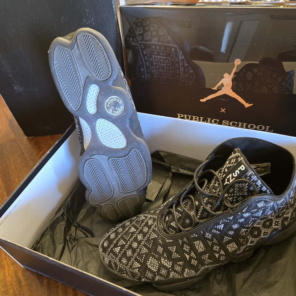 Jordan Horizon Premium PSNY - Men’s Black Patterned High-Top Sneakers